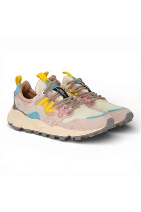 Sneaker donna Flower Mountain in camoscio e tessuto multicolore. FLOWER MOUNTAIN | YAMANO3W-1B54